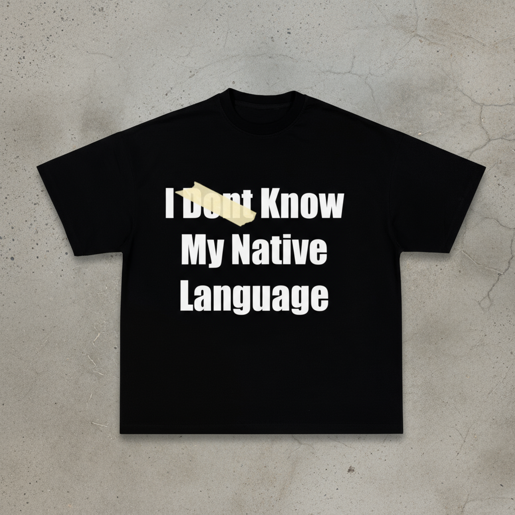 NATIVE LANGUAGE TEE - BLACK
