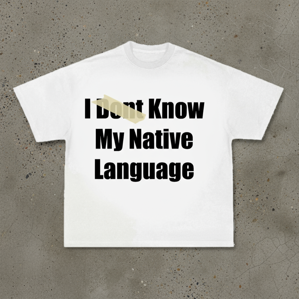 Native Language Tee - White